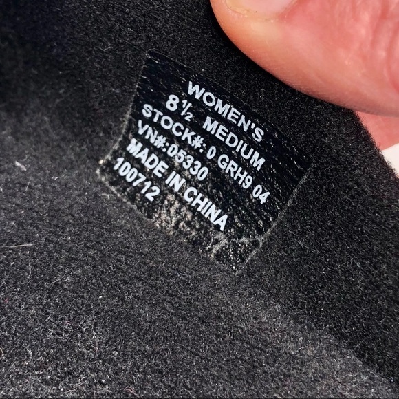 L.L.Bean suede Mary Jane mule slip on shoes hook and loop adjustable strap black - Picture 11 of 11